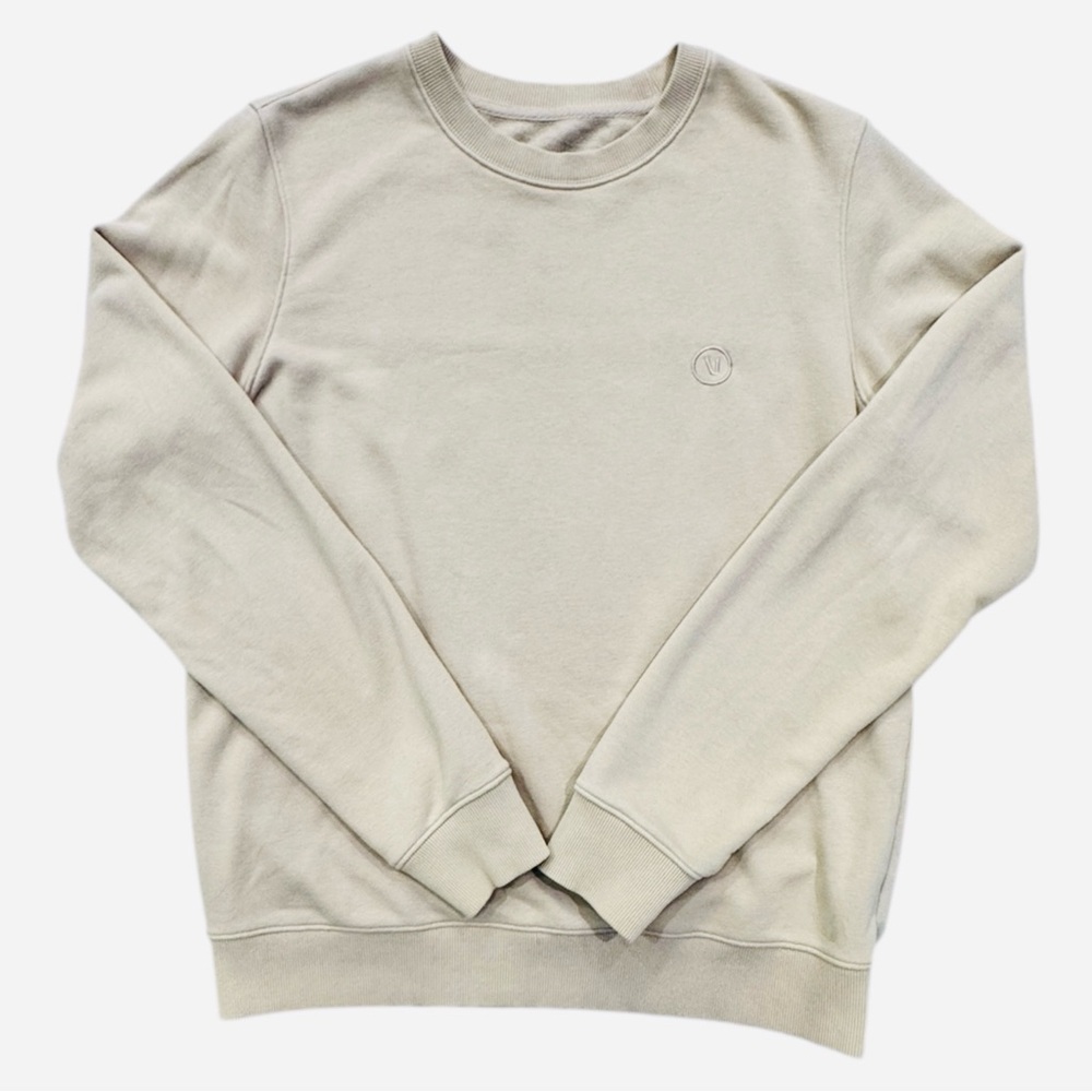 Vuori Men's Light Beige Crewneck Sweater - Picture 6 of 10